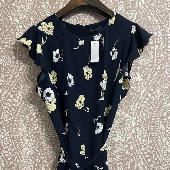 ANN TAYLOR Maxi Navy Jumpsuit - Picture 1 of 4